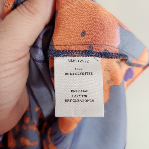 MM Couture top NWT womens Large fall floral keyhole tank - Picture 6 of 7